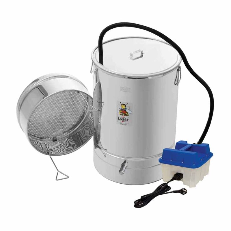 Petit fondoir à cire et désinfecteur Logar avec générateur de vapeur