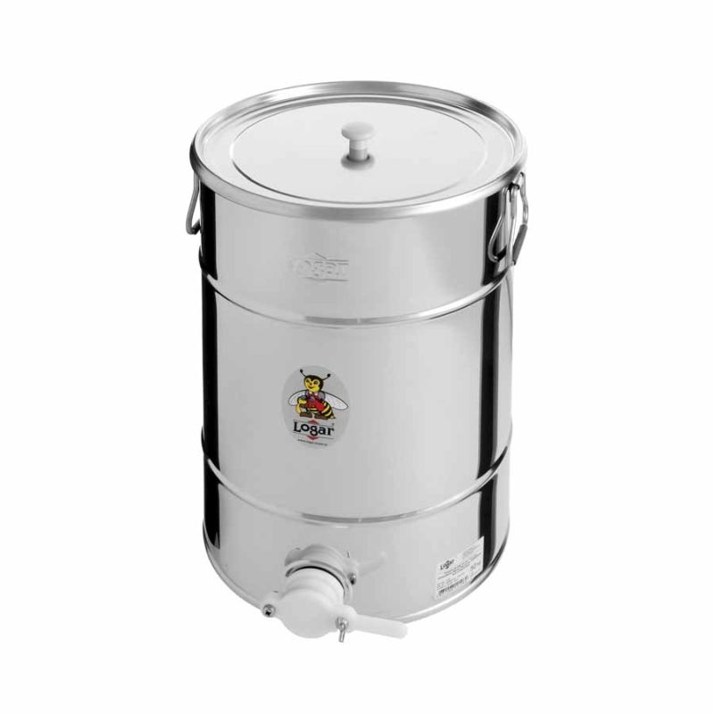 Récipient de remplissage Logar 50 kg avec robinet-pince en plastique – Art. n° 2108