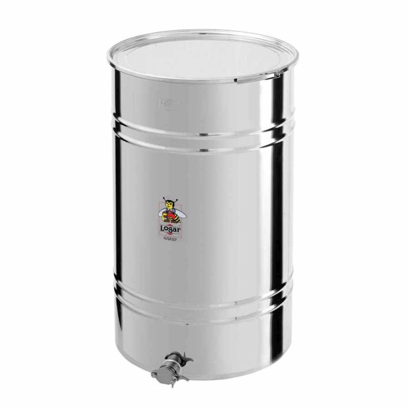 Cuve de remplissage pour miel Logar 280 kg avec collier de serrage